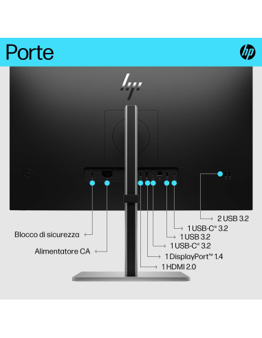 HP E-Series Monitor E27k G5 4K USB-C