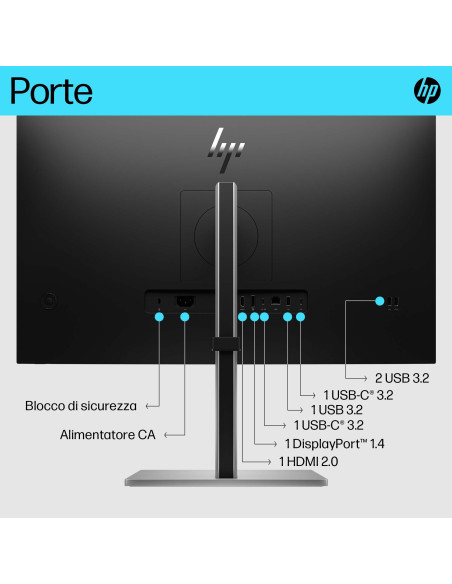 HP E-Series Monitor E27k G5 4K USB-C