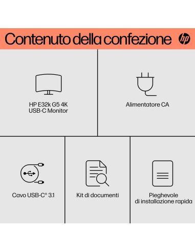 HP Monitor E32k G5 4K USB-C