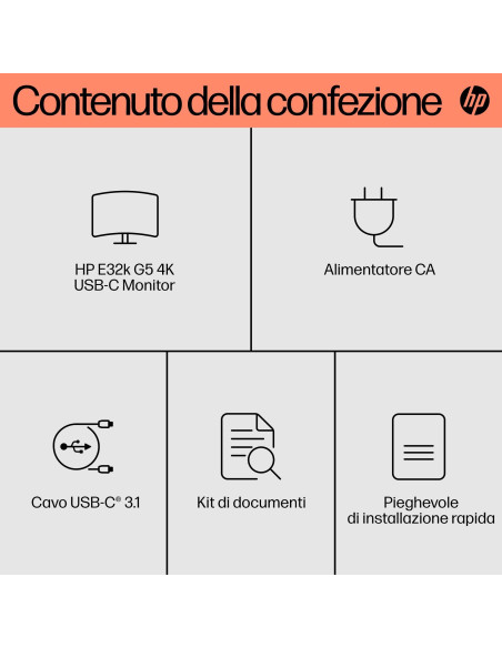 HP Monitor E32k G5 4K USB-C