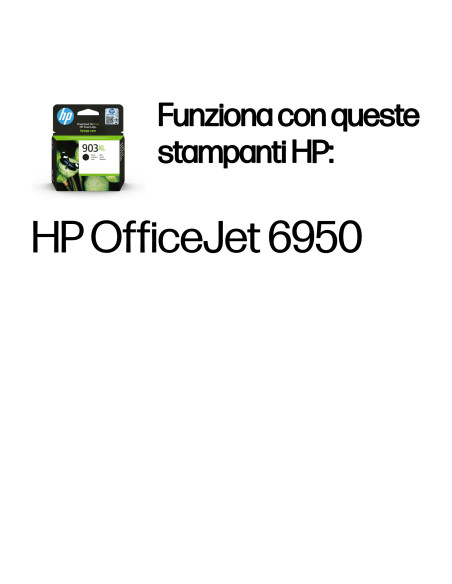 HP Cartuccia di inchiostro nero originale ad alta capacità 903XL