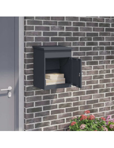 Cassetta per pacchi Antracite 47.5 x 38 x 59 cm Acciaio