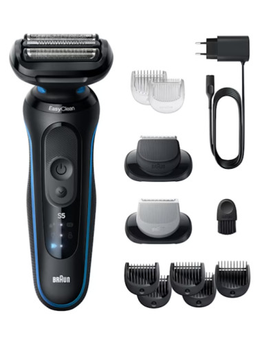 Braun Series 5 52-B1650S rasoio elettrico Trimmer Blu
