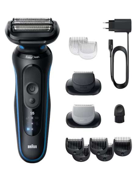 Braun Series 5 52-B1650S rasoio elettrico Trimmer Blu