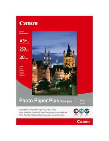 Canon carta fotografica Plus Semi-gloss SG-201 A3 Plus - 20 fogli