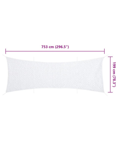 Rete Mimetica con Custodia di Conservazione 753x199 cm Bianca