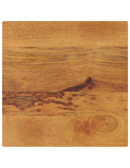 Piano per Tavolo 60x60x3,8 cm Quadrato Legno Massello di Mango
