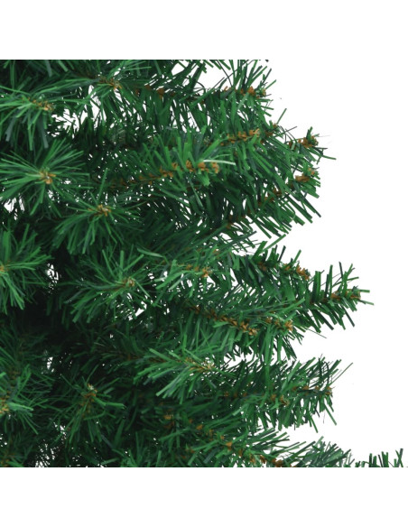 Albero di Natale per Angolo con Supporto Verde 240 cm in PVC