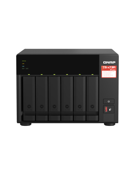 QNAP TS-673A-SW5T server NAS e di archiviazione Tower Ryzen Embedded V1500B 8 GB DDR4 0 TB QNAP QTS Nero