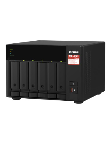 QNAP TS-673A-SW5T server NAS e di archiviazione Tower Ryzen Embedded V1500B 8 GB DDR4 0 TB QNAP QTS Nero