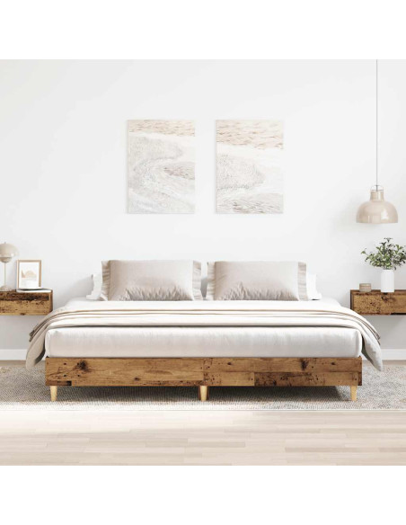 Giroletto senza Materasso Legno Antico 160x200 cm in Truciolato