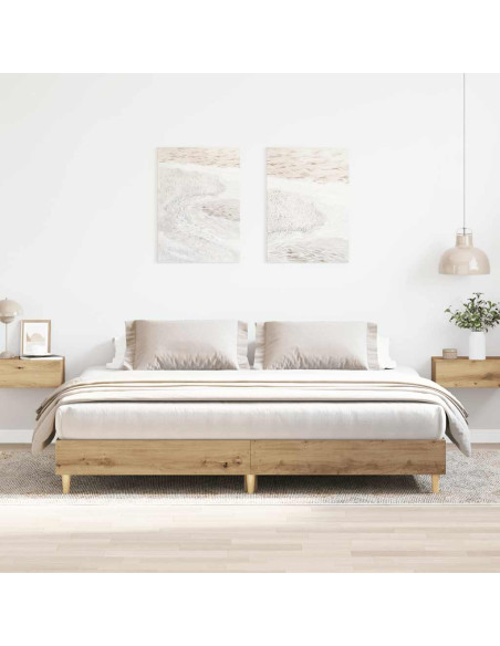 Giroletto senza Materasso Rovere Artigianale 160x200 cm