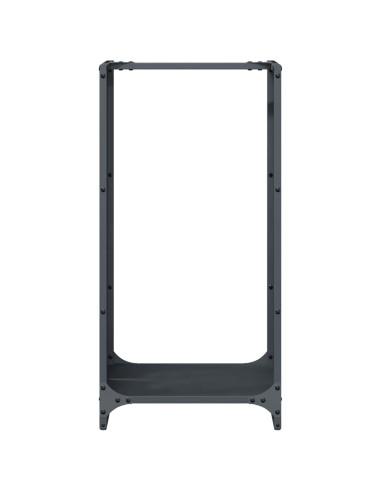 Rastrelliera per Legna da Ardere Antracite 40x30x80 cm