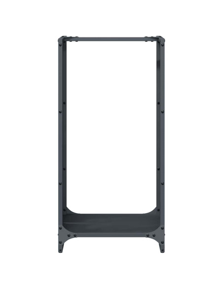 Rastrelliera per Legna da Ardere Antracite 40x30x80 cm