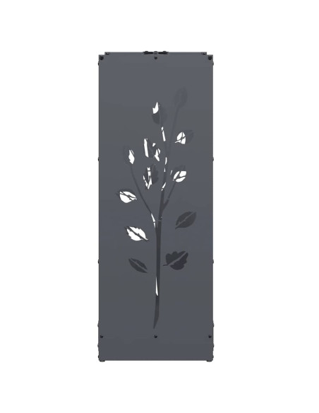 Rastrelliera per Legna da Ardere Antracite 40x30x80 cm