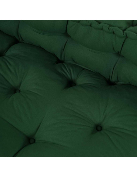 Divano modulare 2 pcs Verde 120 x 80 x 38 cm Tessuto