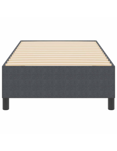 Struttura letto piattaforma Grigio scuro 90 x 200 cm Tessuto