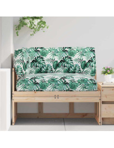Set di Cuscini per Pallet Floreale 3 pcs Motivo Foglia Verde