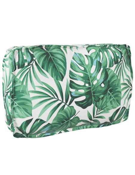 Set di Cuscini per Pallet Floreale 3 pcs Motivo Foglia Verde