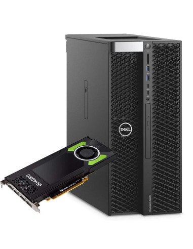 RINOVO DELL WKS T5820 TOWER W2125 DDR4 64GB SSD 512GB NVIDIA QUADRO M4000-P4000 8GB W11P UPG