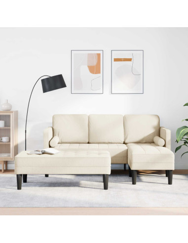 Set di divani con cuscino 2 pcs Tela Poliestere