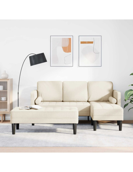 Set di divani con cuscino 2 pcs Tela Poliestere