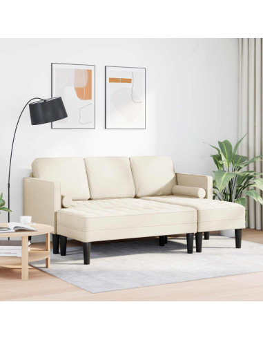 Set di divani con cuscino 2 pcs Tela Poliestere