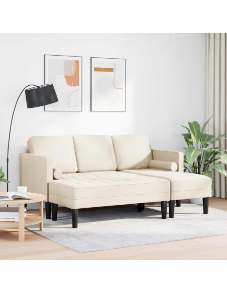 Set di divani con cuscino 2 pcs Tela Poliestere