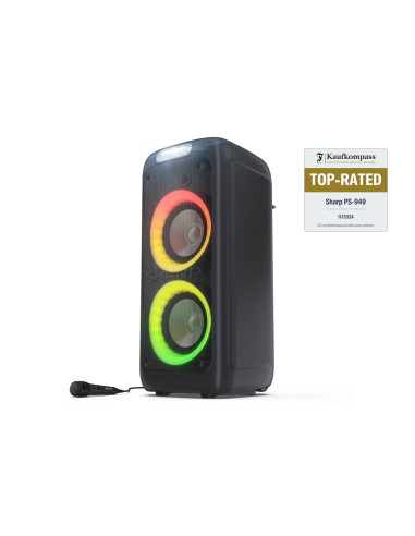 Sharp PS-949 altoparlante portatile e per feste Altoparlante da festa Nero