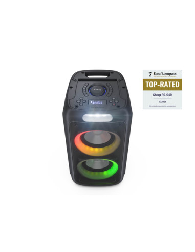 Sharp PS-949 altoparlante portatile e per feste Altoparlante da festa Nero