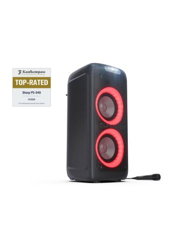 Sharp PS-949 altoparlante portatile e per feste Altoparlante da festa Nero