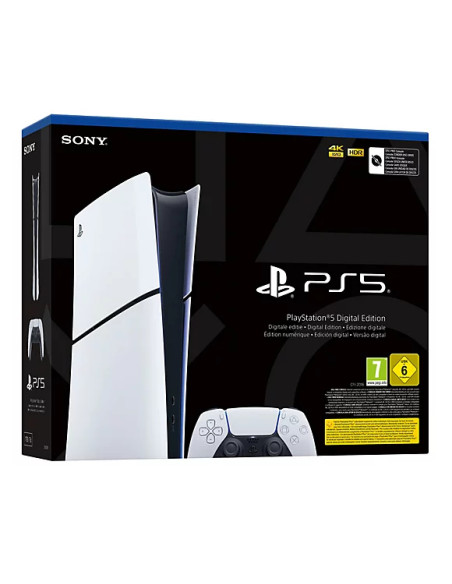 Sony PlayStation 5 Digital Edition 825 GB Wi-Fi Nero, Bianco