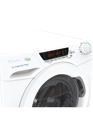 Candy Ultra Hygiene HE 129TXME/1-S lavatrice Caricamento frontale 9 kg 1200 Giri/min Bianco