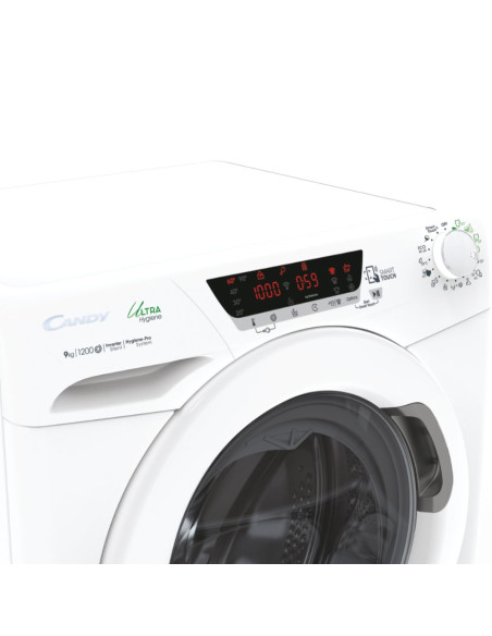 Candy Ultra Hygiene HE 129TXME/1-S lavatrice Caricamento frontale 9 kg 1200 Giri/min Bianco