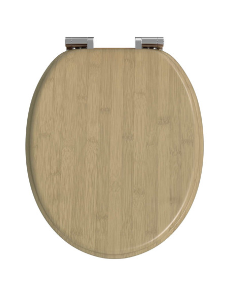 Sedile del WC 2 pcs Colore bamboo chiaro 44 x 38 cm