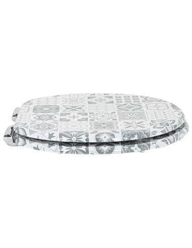 Sedile del WC 2 pcs Porcellana blu e bianca 44 x 38 cm