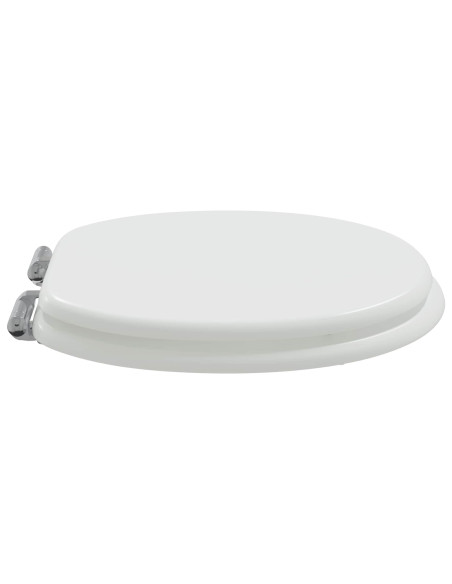 Sedile del WC Bianco 44 x 38 cm Pannello MDF