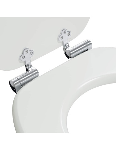 Sedile del WC Bianco 44 x 38 cm Pannello MDF