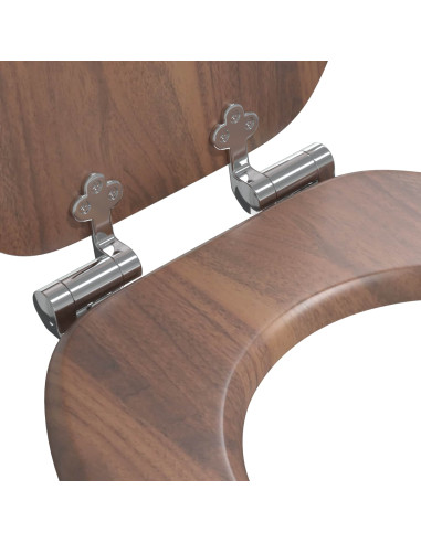 Sedile del WC Marrone 44 x 38 cm Pannello MDF