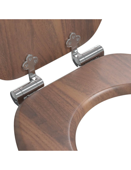 Sedile del WC Marrone 44 x 38 cm Pannello MDF