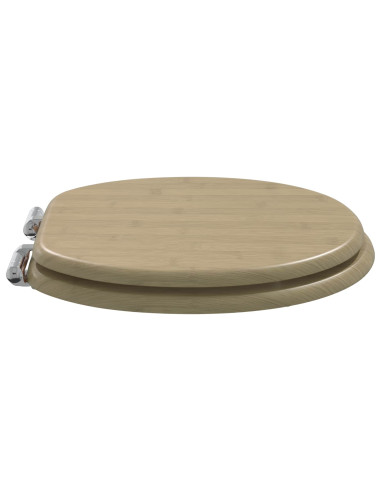 Sedile del WC Colore bamboo chiaro 44 x 38 cm Pannello MDF
