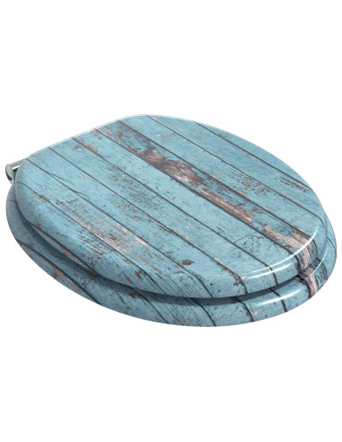 Sedile del WC Blu 44 x 38 cm Pannello MDF