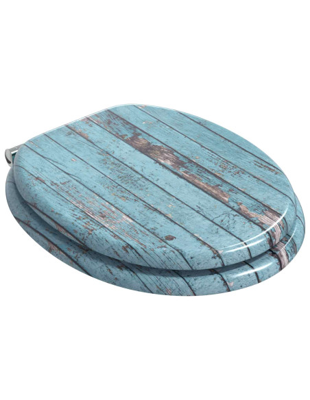 Sedile del WC Blu 44 x 38 cm Pannello MDF