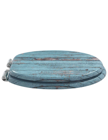 Sedile del WC Blu 44 x 38 cm Pannello MDF