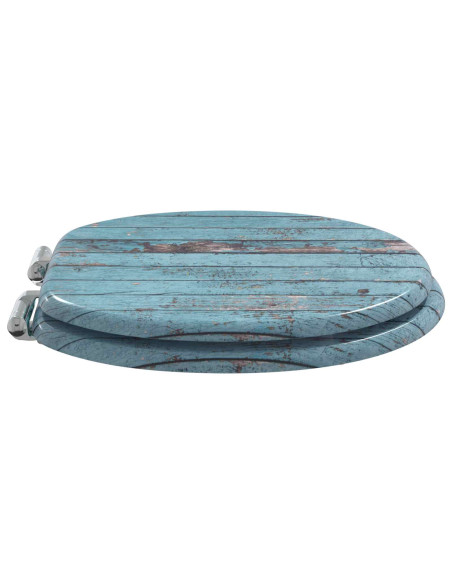 Sedile del WC Blu 44 x 38 cm Pannello MDF