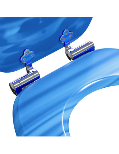 Sedile del WC Goccia blu 44 x 38 cm Pannello MDF