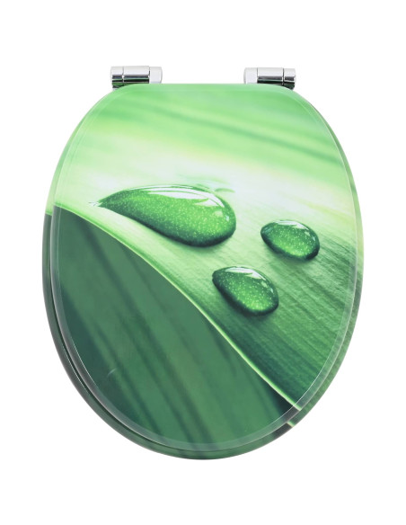 Sedile del WC Goccia verde 44 x 38 cm Pannello MDF