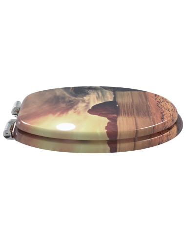 Sedile del WC Arancione 44 x 38 cm Pannello MDF