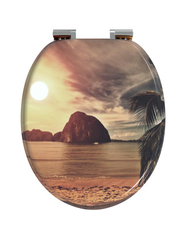 Sedile del WC Arancione 44 x 38 cm Pannello MDF