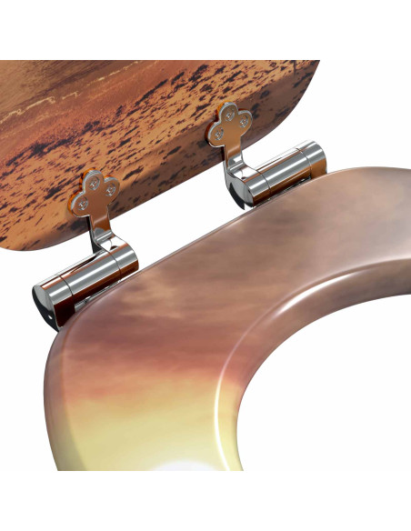 Sedile del WC Arancione 44 x 38 cm Pannello MDF